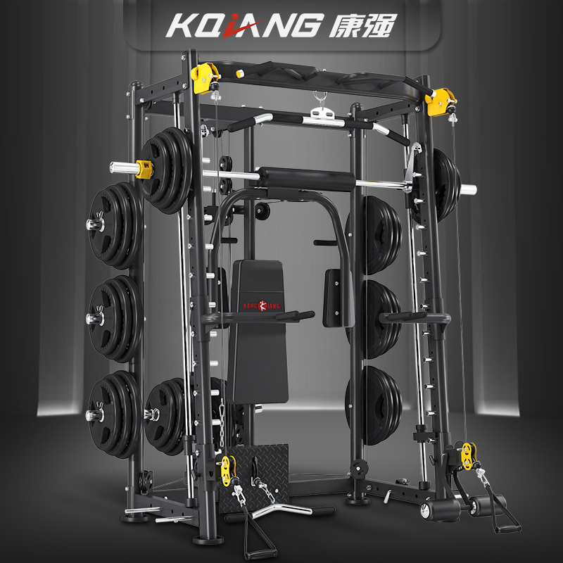 康強(qiáng)BK-3000E全新升級史密斯機(jī)龍門架深蹲架臥舉床小飛鳥訓(xùn)練器綜合訓(xùn)練器健身器材 3000E升級配置